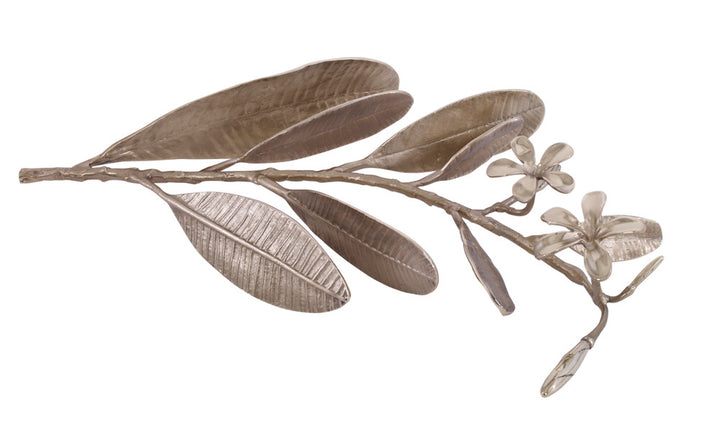Alesund Sculpture QR-22131.BRASS.0 by CuratedKravet CuratedKravet A decorative leaf and floral brass sculpture, featuring both matte and shiny finishes. India DUST LIGHTLY WITH A SOFT, DRY CLOTH. </p><p>Dimensions: Length 19, Height , Width 12 Brass - 100% - Fabric Carolina -