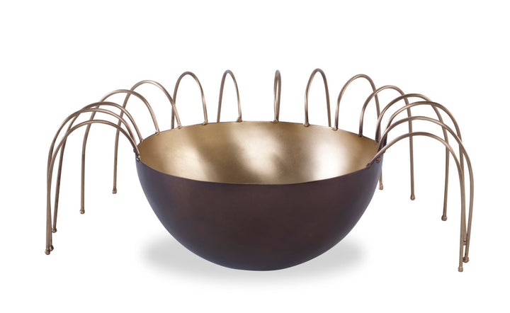 Tours Bowl QR-22227.BLKBRSS.0 by CuratedKravet CuratedKravet A sculptural decorative brass bowl featuring contrasting finishes. India DUST LIGHTLY WITH A SOFT, DRY CLOTH. </p><p>Dimensions: Length 7, Height 4.5, Width 7 Brass - 100% - Fabric Carolina -