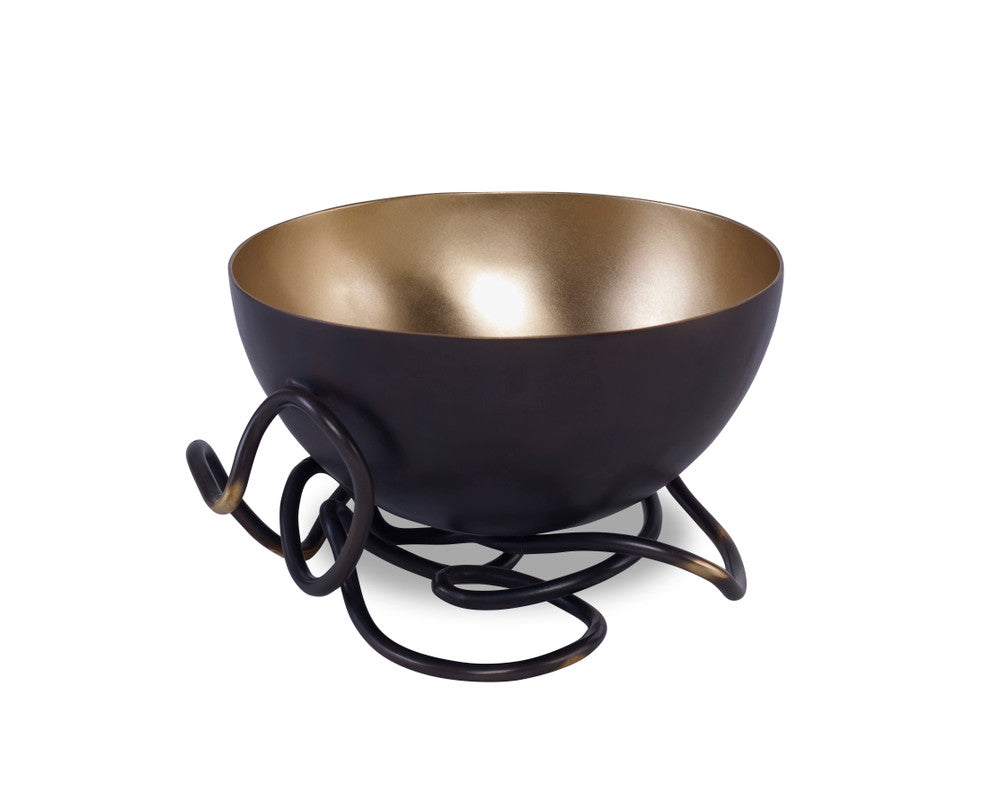 Caen Bowl QR-22228.ANTBRSS.0 by CuratedKravet CuratedKravet A sculptural decorative brass bowl featuring contrasting finishes. India DUST LIGHTLY WITH A SOFT, DRY CLOTH. </p><p>Dimensions: Length 6, Height 4.75, Width 6 Brass - 100% - Fabric Carolina -