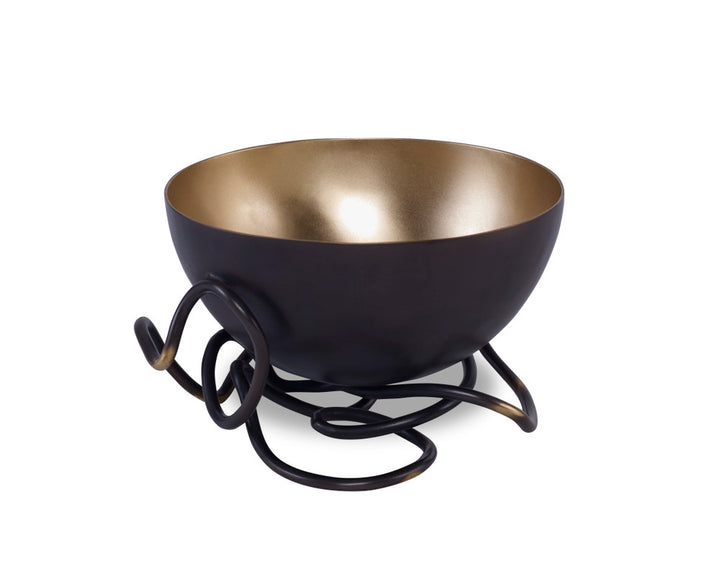 Caen Bowl QR-22228.ANTBRSS.0 by CuratedKravet CuratedKravet A sculptural decorative brass bowl featuring contrasting finishes. India DUST LIGHTLY WITH A SOFT, DRY CLOTH. </p><p>Dimensions: Length 6, Height 4.75, Width 6 Brass - 100% - Fabric Carolina -