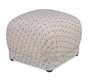 Jasmine Ottoman, Mira Print QR-22274.BEIGE.0 by CuratedKravet