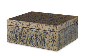 Lennie Box, Large QR-22651.TEALGLD.0 by CuratedKravet