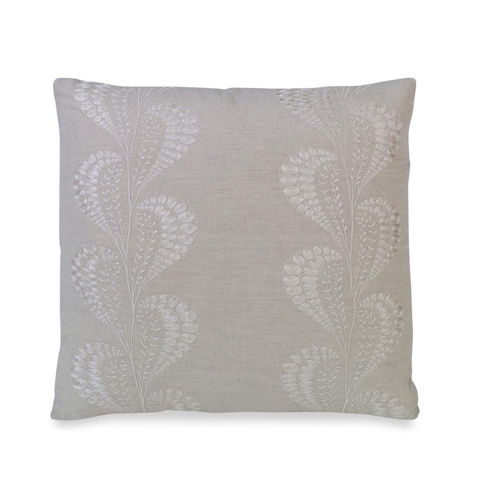 Tisza Pillow QR-22767.LINEN.0 by CuratedKravet CuratedKravet Measures 20"H X 20"L. A decorative accent pillow in Kravet 4787.16, finished with a knife edge. Sewn and finished in the USA. Features an invisible zipper. Includes a 95/5 feather/down insert. United States DRY CLEAN ONLY. </p><p>Dimensions: Length 20, Height 20, Width - Fabric Carolina -