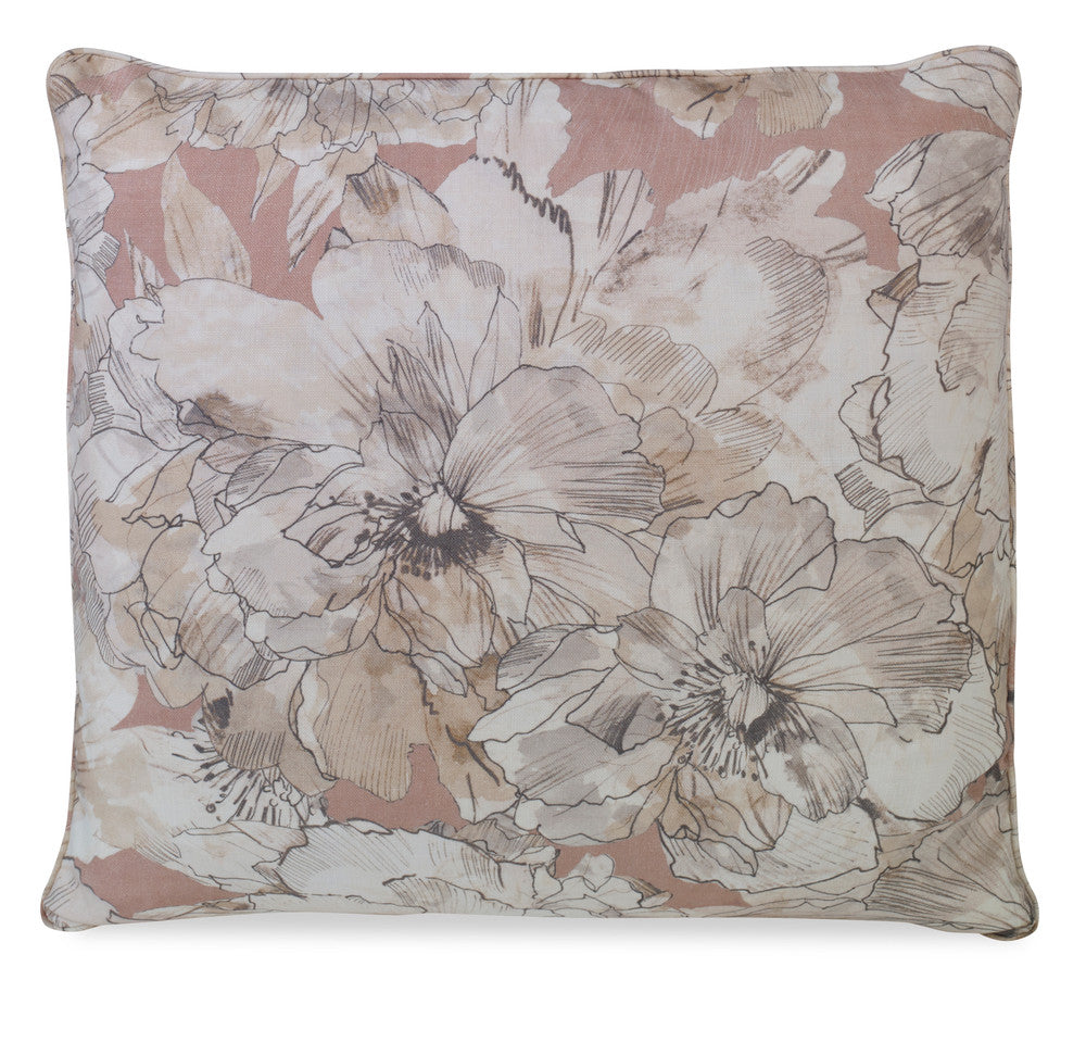 Ayrlies Pillow QR-22769.BLUSH.0 by CuratedKravet CuratedKravet Measures 22"H X 22"L. A decorative accent pillow in Kravet AYRLIES.17, finished with a self welt. Sewn and finished in the USA. Features an invisible zipper. Includes a 95/5 feather/down insert. United States DRY CLEAN ONLY. </p><p>Dimensions: Length 22, Height 22, Width - Fabric Carolina -