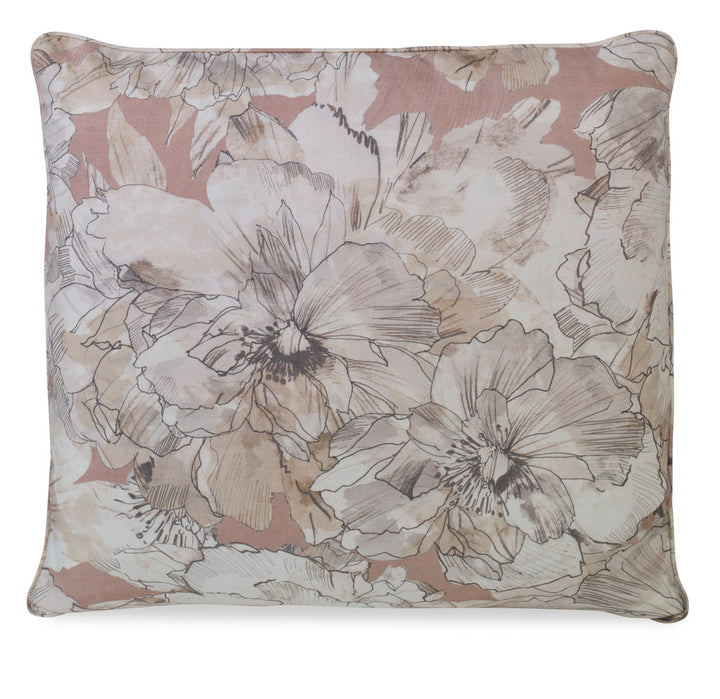 Ayrlies Pillow QR-22769.BLUSH.0 by CuratedKravet CuratedKravet Measures 22"H X 22"L. A decorative accent pillow in Kravet AYRLIES.17, finished with a self welt. Sewn and finished in the USA. Features an invisible zipper. Includes a 95/5 feather/down insert. United States DRY CLEAN ONLY. </p><p>Dimensions: Length 22, Height 22, Width - Fabric Carolina -