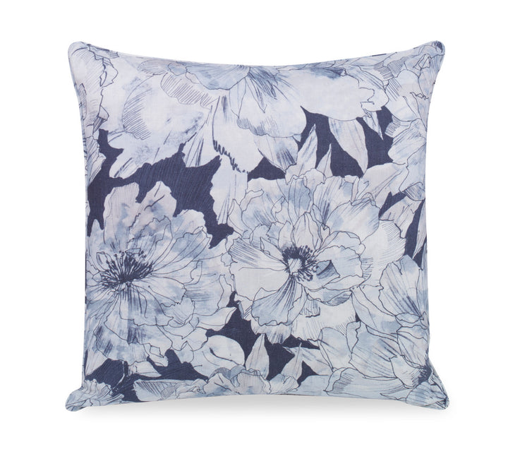 Ayrlies Pillow QR-22769.INDIGO.0 by CuratedKravet CuratedKravet Measures 22"H X 22"L. A decorative accent pillow in Kravet AYRLIES.50, finished with a self welt. Sewn and finished in the USA. Features an invisible zipper. Includes a 95/5 feather/down insert. United States DRY CLEAN ONLY. </p><p>Dimensions: Length 22, Height 22, Width - Fabric Carolina -