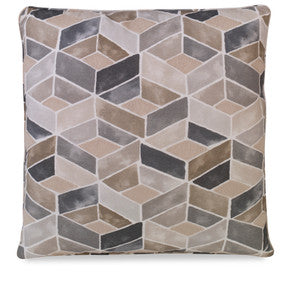Tesserae Pillow QR-22771.PEWTER.0 by CuratedKravet