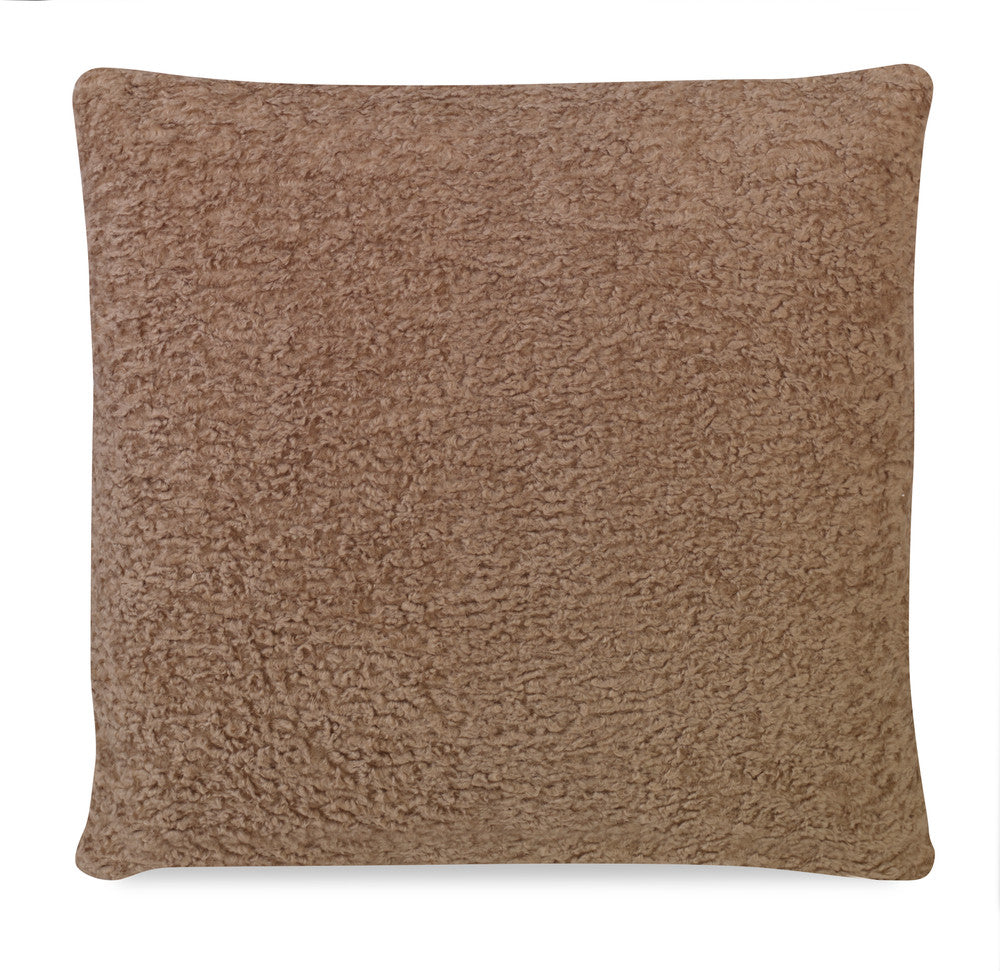 Curly Pillow QR-22776.PEBBLE.0 by CuratedKravet CuratedKravet Measures 22"H X 22"L. A decorative accent pillow in Barbara Barry for Kravet 35900.16, finished with a knife edge. Sewn and finished in the USA. Features an invisible zipper. Includes a 95/5 feather/down insert. United States DRY CLEAN ONLY. </p><p>Dimensions: Length 22, Height 22, Width - Fabric Carolina -
