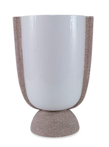 Melville Vase QR-22802.WHITESAND.0 by CuratedKravet