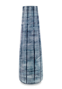 Milano Vase, Large QR-22871.BLUWHT.0 by CuratedKravet