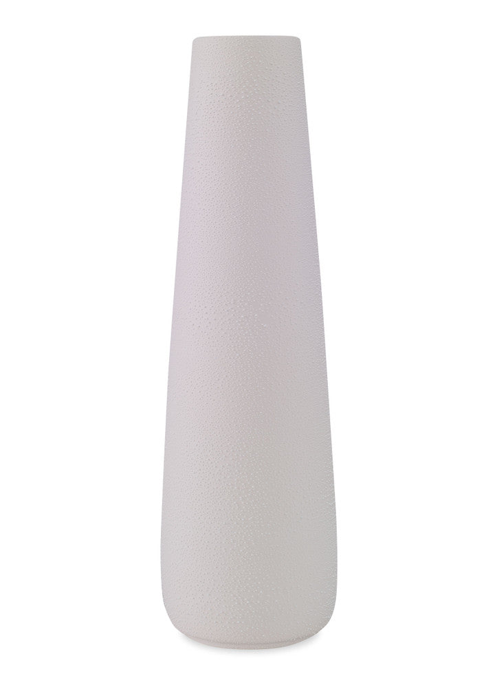 Montclair Vase, Large QR-22874.WHITE.0 by CuratedKravet CuratedKravet A textured ceramic vase featuring a solid white glaze. Each vase is handmade and unique. This vase is not watertight. Portugal DUST LIGHTLY WITH A SOFT, DRY CLOTH. </p><p>Dimensions: Length 6, Height 20, Width 6 Ceramic - 100% - Fabric Carolina -