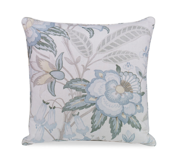 Davenport Pillow QR-22898.SEAMIST.0 by CuratedKravet CuratedKravet Measures 22"H X 22"L. A decorative accent pillow in Lee Jofa 2017164.153 on the face and Lee Jofa 2017168.5 on the reverse. Finished with a small welt. Sewn and finished in the USA. Features an invisible zipper. Includes a 95/5 feather/down insert. United States DRY CLEAN ONLY. </p><p>Dimensions: Length 22, Height 22, Width - Fabric Carolina -