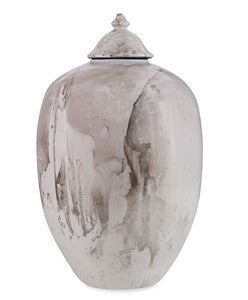 Vivienne Lidded Jar QR-23052.CARRARA.0 by CuratedKravet