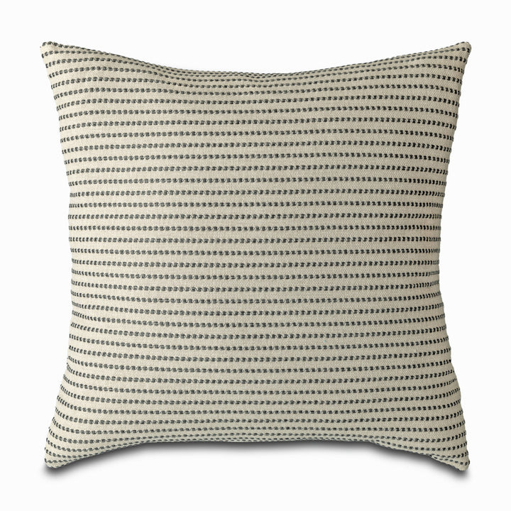 Ocean Stripe Indoor/Outdoor Pillow QR-23204.NATURAL.0 by CuratedKravet CuratedKravet Measures 22"H x 22"L. A decorative indoor/outdoor accent pillow in Kravet 35918.816 on the face and reverse, finished with a knife edge. Features an invisible zipper. Made in the USA. Includes an indoor/outdoor suitable poly insert. United States </p><p>Dimensions: Length 22, Height 22, Width Polypropylene - 100% - Fabric Carolina -