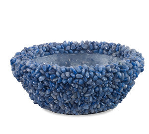 Cleo Stone Bowl QR-23217.BLUE.0 by CuratedKravet