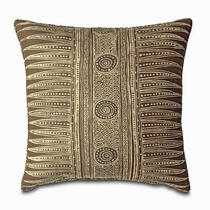 Indian Zag Pillow QR-23230.BARK.0 by CuratedKravet CuratedKravet Measures 22"H x 22"L. A decorative accent pillow in Lee Jofa 2010136.6 on the face and reverse, finished with a self welt. Features an invisible zipper. Made in the USA. Includes a 95/5 feather/down insert. United States DRY CLEAN ONLY. </p><p>Dimensions: Length 22, Height 22, Width Linen - 60%, Cotton - 20%, Modal - 20% - Fabric Carolina -