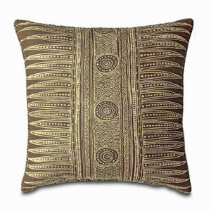 Indian Zag Pillow QR-23230.BARK.0 by CuratedKravet