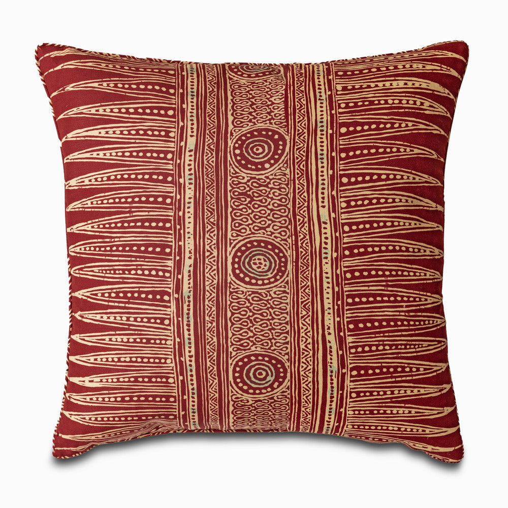 Indian Zag Pillow QR-23230.PAPRIKA.0 by CuratedKravet CuratedKravet Measures 22"H x 22"L. A decorative accent pillow in Lee Jofa 2010136.9 on the face and reverse, finished with a self welt. Features an invisible zipper. Made in the USA. Includes a 95/5 feather/down insert. United States DRY CLEAN ONLY. </p><p>Dimensions: Length 22, Height 22, Width Linen - 60%, Cotton - 20%, Modal - 20% - Fabric Carolina -