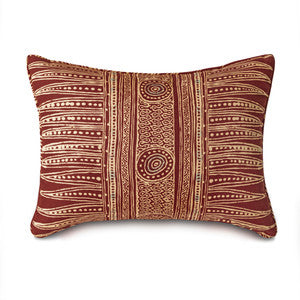 Indian Zag Pillow QR-23231.PAPRIKA.0 by CuratedKravet