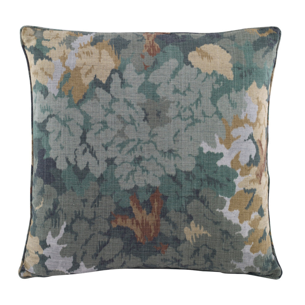 Arley Pillow QR-22380.IVY.0 by CuratedKravet CuratedKravet Measures 22"H X 22"L. A decorative accent pillow in Lee Jofa 2019101.34, finished with a self welt. Sewn and finished in the USA. Features an invisible zipper. Includes a 95/5 feather/down insert. United States </p><p>Dimensions: Length 22, Height 22, Width - Fabric Carolina -