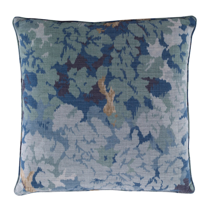 Arley Pillow QR-22380.LAGOON.0 by CuratedKravet CuratedKravet Measures 22"H X 22"L. A decorative accent pillow in Lee Jofa 2019101.313, finished with a self welt. Sewn and finished in the USA. Features an invisible zipper. Includes a 95/5 feather/down insert. United States </p><p>Dimensions: Length 22, Height 22, Width - Fabric Carolina -