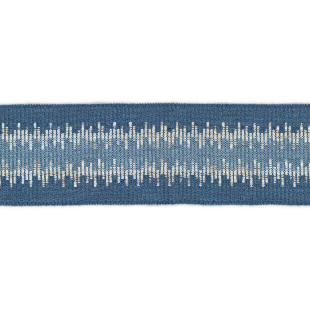 Quarry Tape 2 Denim by Stout Trim Stout Trim Quarry Tape 2 DenimTrim NEW TRADITIONS TRIM 59%LIN 41%SVI CHINA </p><p>Repeat: H: 1.500, V: 0.000 2.5 in - Fabric Carolina -