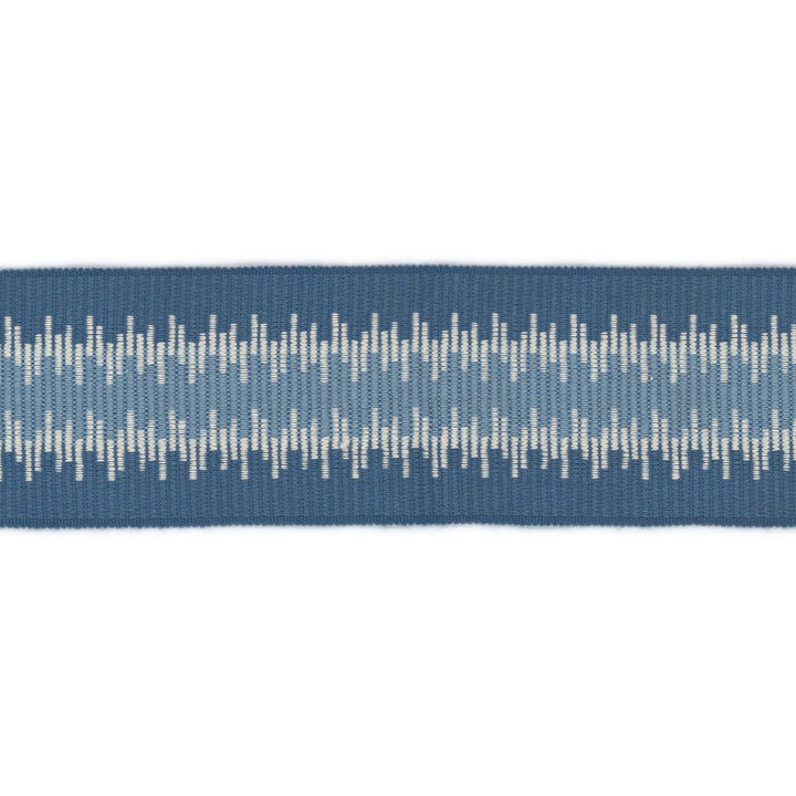 Quarry Tape 2 Denim by Stout Trim Stout Trim Quarry Tape 2 DenimTrim NEW TRADITIONS TRIM 59%LIN 41%SVI CHINA </p><p>Repeat: H: 1.500, V: 0.000 2.5 in - Fabric Carolina -