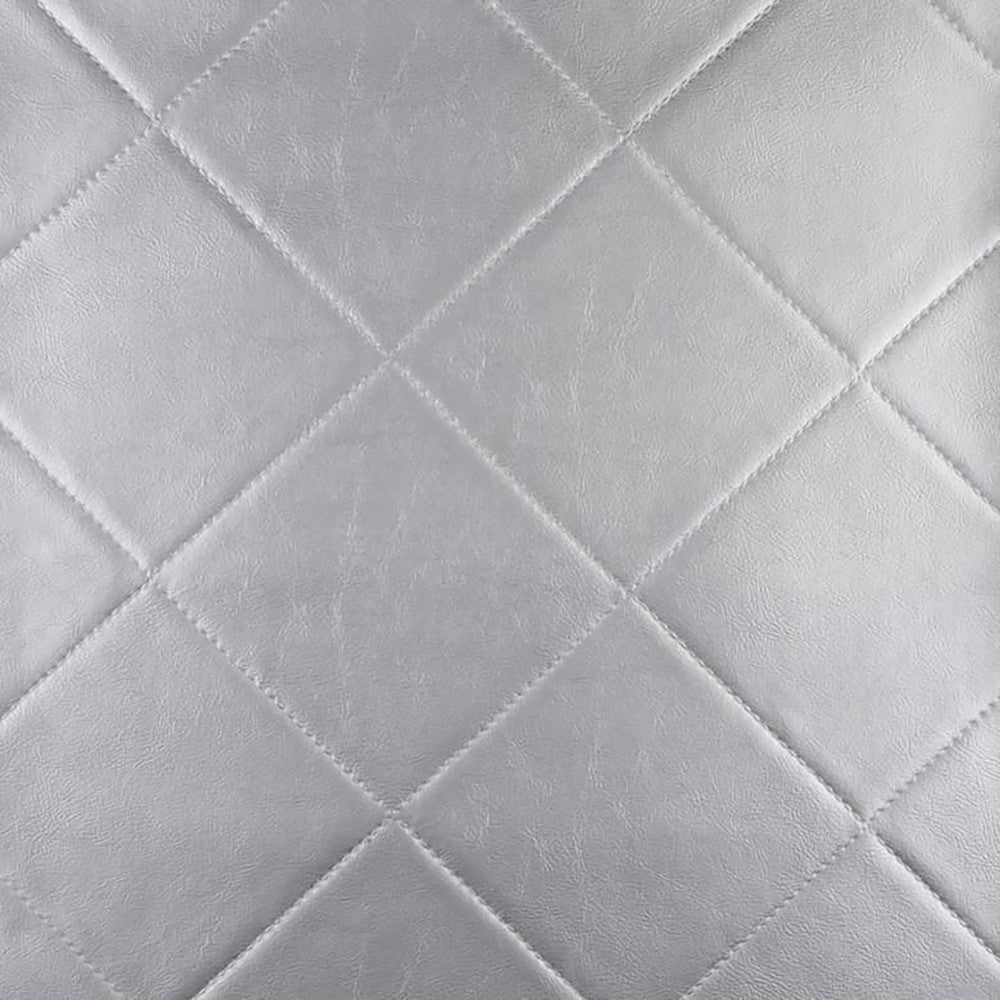 Quilt 96J6261 by JF Fabric Tannery Platinum 64% Polyvinyl Chloride, 27% Polyester, 7% Cotton, 2% Polyurethane Turkey 30000 Horizontal: 5.375 and Vertical: 5.25 54 - Fabric Carolina -