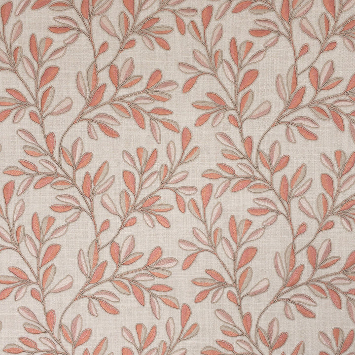 Quincy 1 Tangerine by Stout Fabric RAINBOW LIBRARY CAMELLIA/CLAY 100%POL %BEMB INDIA Horizontal: 10.375 and Vertical: 9.375 52 in - Fabric Carolina -