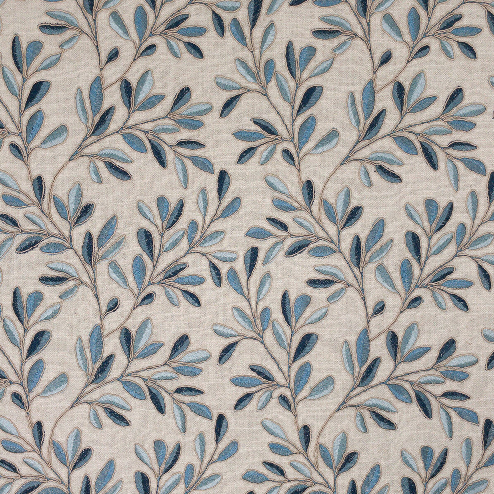Quincy 2 Denim by Stout Fabric RAINBOW LIBRARY DENIM/INDIGO 100%POL %BEMB INDIA Horizontal: 10.375 and Vertical: 9.375 52 in - Fabric Carolina -