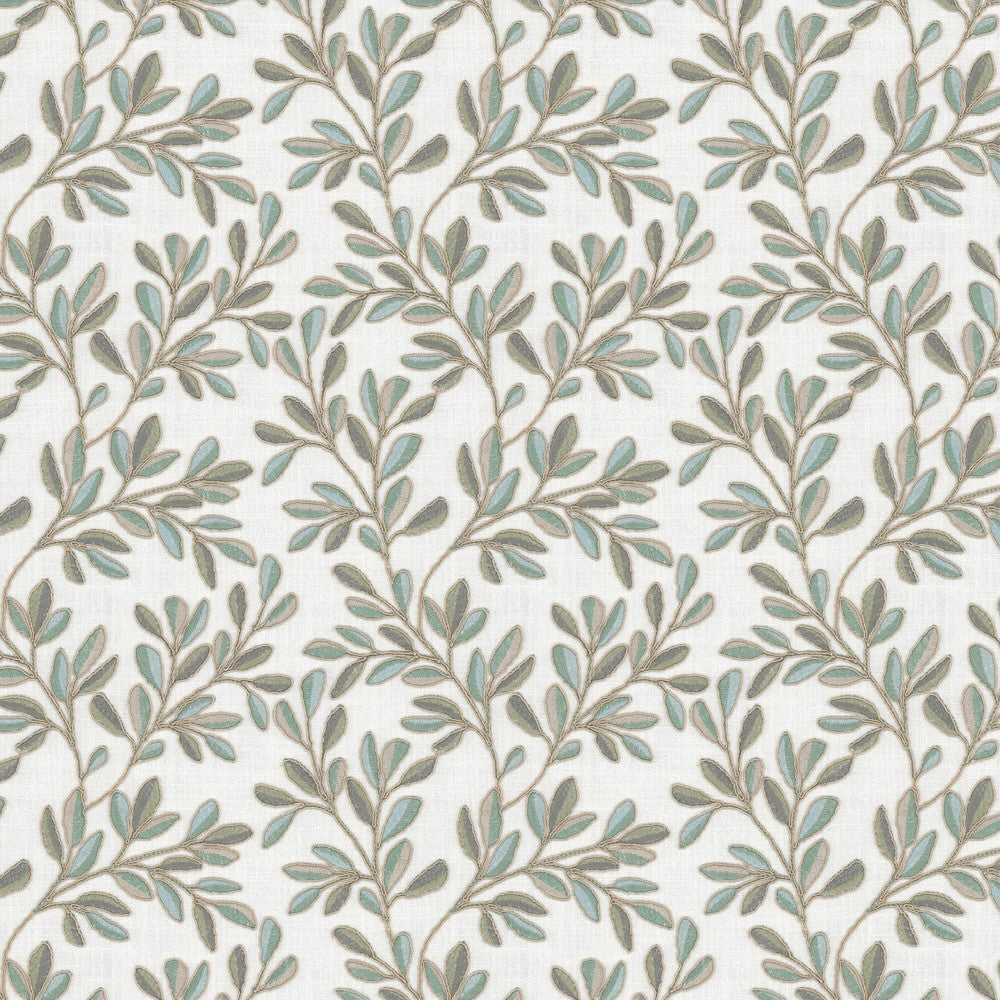 Quincy 3 Seaspray by Stout Fabric Stout Fabric Quincy 3 SeasprayFabric Rainbow Library Glacier/Lagoon 100%Pol %Bemb India </p><p>Repeat: H: 10.375, V: 1.75 52 in - Fabric Carolina -