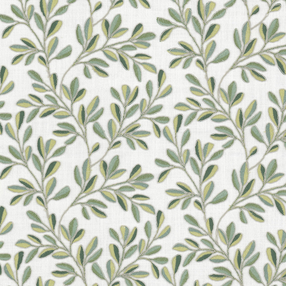 Quincy 4 Aloe by Stout Fabric Stout Fabric Quincy 4 AloeFabric Rainbow Library Celadon/Bottle 100%Pol %Bemb India </p><p>Repeat: H: 10.375, V: 1.625 52 in - Fabric Carolina -