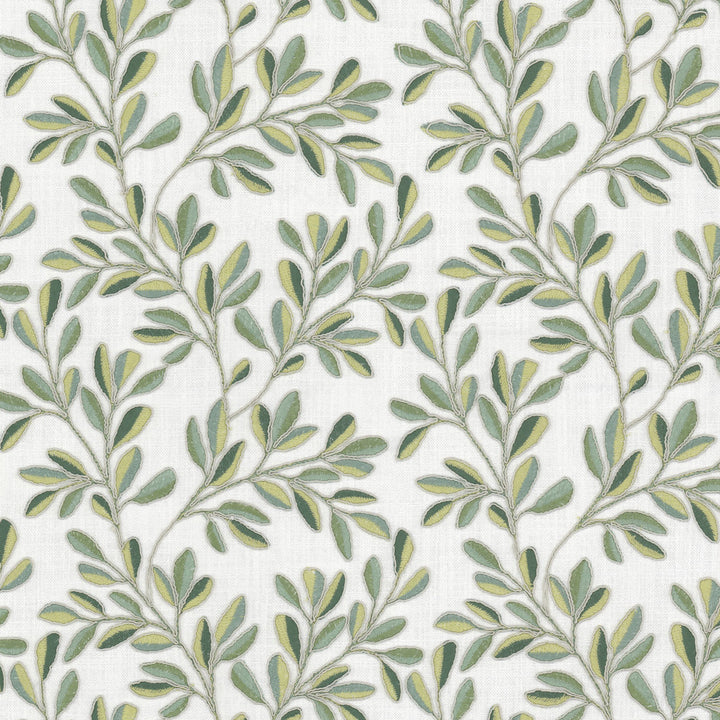 Quincy 4 Aloe by Stout Fabric Stout Fabric Quincy 4 AloeFabric Rainbow Library Celadon/Bottle 100%Pol %Bemb India </p><p>Repeat: H: 10.375, V: 1.625 52 in - Fabric Carolina -