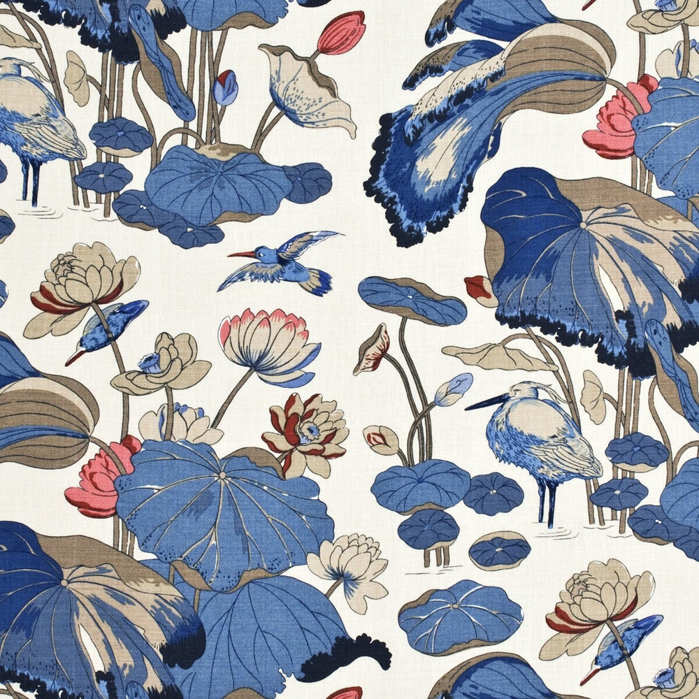 Nympheus - Linen Indigo/Marine/Linen by G P & J Baker Fabric G P & J Baker Fabric Nympheus - Linen Indigo/Marine/LinenFabric PERENNIA LINEN - 100% United Kingdom </p><p>Repeat: H: 53.978, V: 34.278 53.978 - Fabric Carolina -