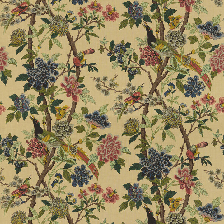 Hydrangea Bird Rose/Biscuit by G P & J Baker Fabric G P & J Baker Fabric Hydrangea Bird Rose/BiscuitFabric EAST TO WEST LINEN - 100% Thailand </p><p>Repeat: H: , V: 43.734 53.978 - Fabric Carolina -