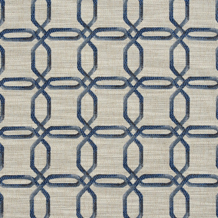 R140 Cobalt by Charlotte Designer Fabric Ring Book Page #24B 100% Woven Polyester Asia Exceeds 70,000 Wyzenbeek Rubs (Heavy Duty) Horizontal: 3.5" x Vertical: 3.25" 54 Inches - Swanky Fabrics -