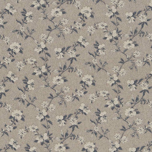R344 Cobalt Floral by Charlotte Fabric