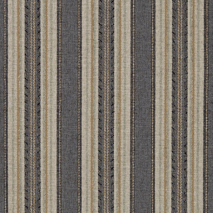 R431 Denim Stripe by Charlotte Designer Fabric Ring Book Page #6B 100% Woven Polypropylene Made In USA Exceeds 60,000 Wyzenbeek Rubs (Heavy Duty) Horizontal 7" 54 Inches - Swanky Fabrics -