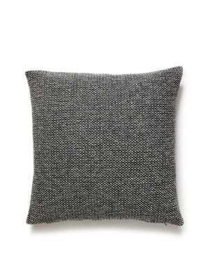 Torrs Pillow 22 X 22 - Salt & Pepper R7TORRSPILL0007 by Scalamandre Designer Pillows 19% ACRYLIC, 35% COTTON, 46% WOOL Horizontal: and Vertical: 0 - Swanky Fabrics -