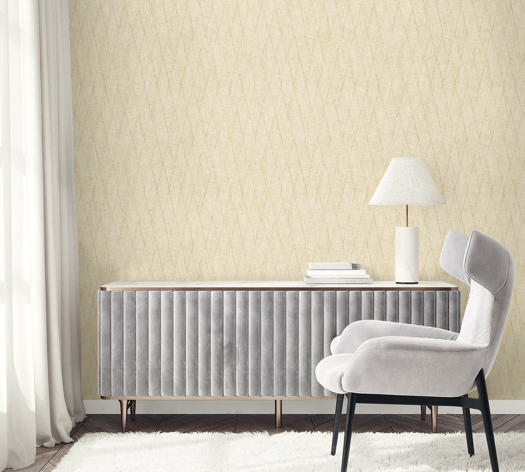 Sun Woven Parchment RA41212 by Seabrook Designs Designer Wallpaper