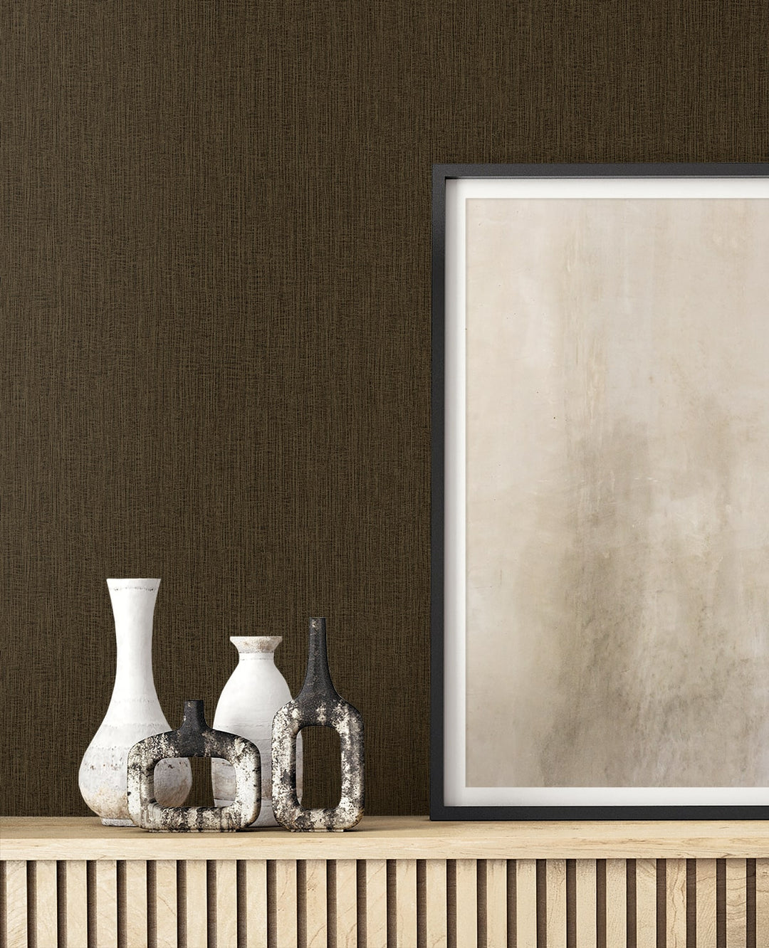 Natural Tether Coffee RA41524 by Seabrook Designs Designer Wallpaper