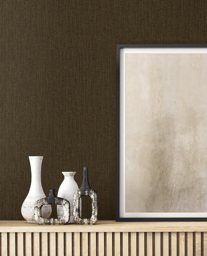 Natural Tether Coffee RA41524 by Seabrook Designs Designer Wallpaper