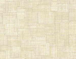 Woven Blocks Macadamia by Seabrook Wallpaper