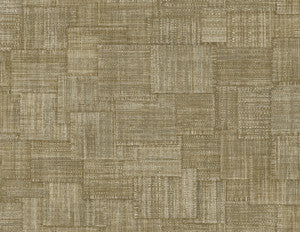 Woven Blocks Burlap by Seabrook Wallpaper