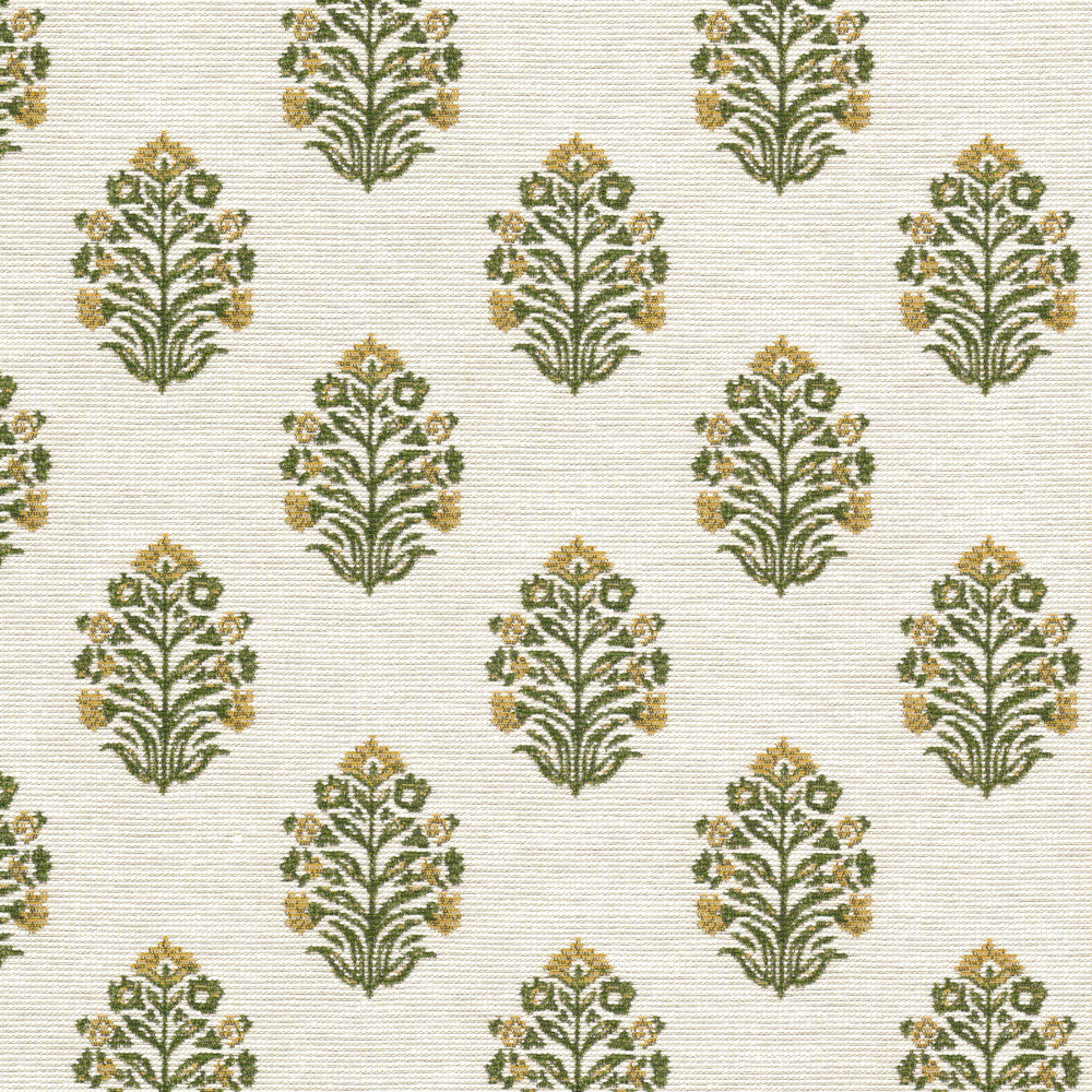 Raffle 1 Butterscotch by Stout Fabric Stout Fabric Raffle 1 ButterscotchFabric Great Impressions Green/Spice/Naturals 86%Cot 14%Pol USA </p><p>Repeat: H: 7, V: 0.875 56.5 in - Fabric Carolina -