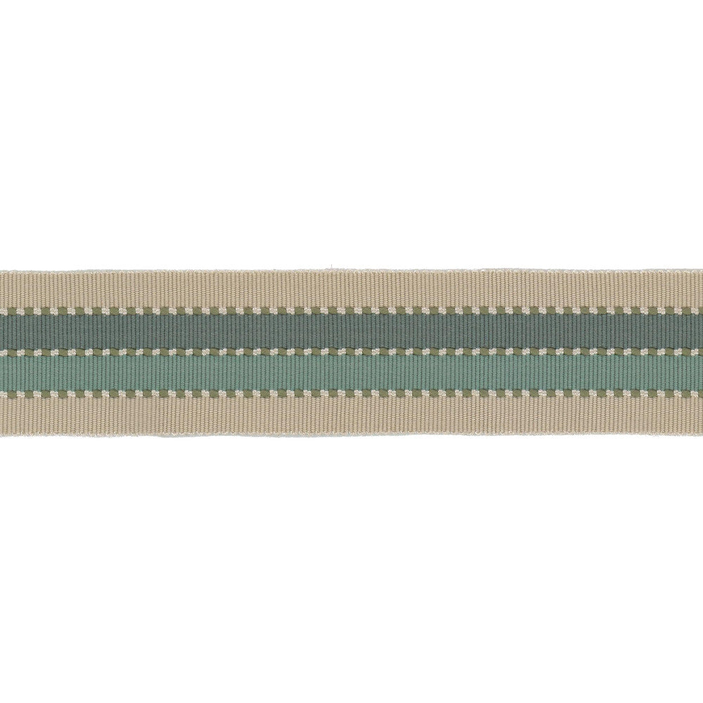 Ramada Tape 7 Seaglass by Stout Trim Stout Trim Ramada Tape 7 SeaglassTrim NEW TRADITIONS TRIM 95%SVI 5%COT CHINA </p><p>Repeat: H: 0.000, V: 0.000 2 in - Fabric Carolina -