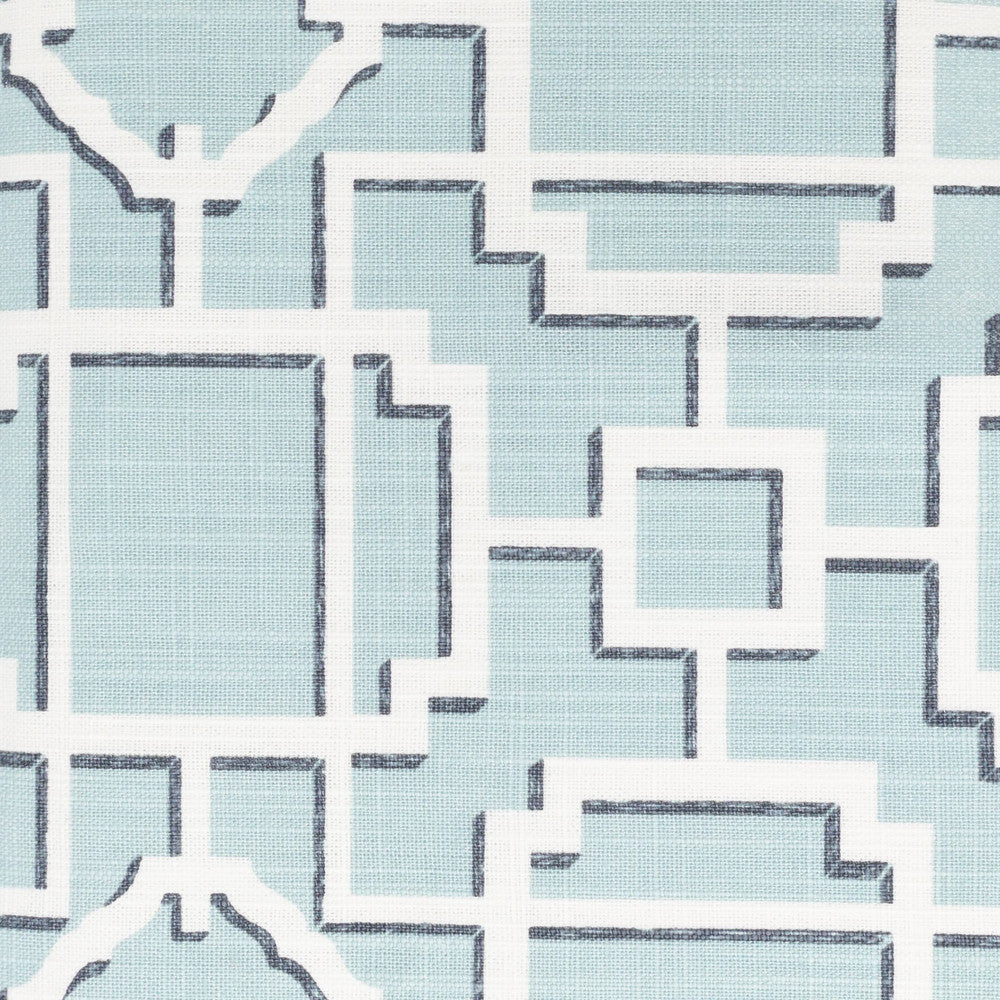 Ramsey 1 Aqua by Stout Designer Fabric RAINBOW LIBRARY GLACIER/LAGOON 100%COT CHINA Horizontal: 6.875 and Vertical: 6.625 57.5 in - Swanky Fabrics -
