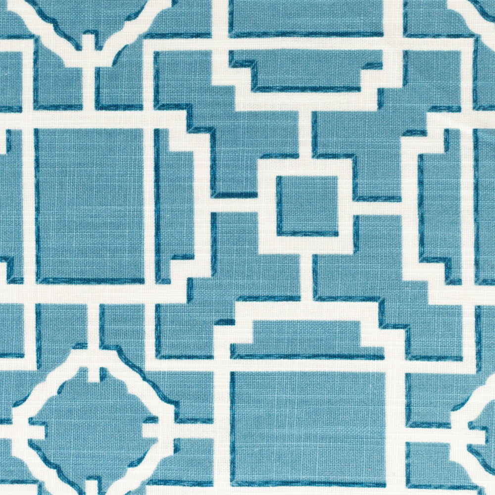 Ramsey 2 Turquoise by Stout Fabric RAINBOW LIBRARY GLACIER/LAGOON 100%COT CHINA Horizontal: 6.875 and Vertical: 6.625 57.5 in - Fabric Carolina -