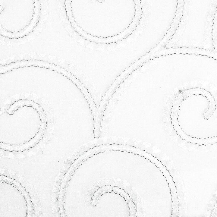 Rapport 1 Ice by Stout Fabric Color My Window Frost/Alabaster 100% Polyester Polyester Embroidery INDIA FLAME RETARDANT-CA BULLETIN 117-SECTION E FLAME RETARDANT-U.F.A.C. CLASS 1 (OR A) Horizontal: 12.75 and Vertical: 6.5 52 in - Fabric Carolina -