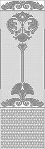 Baroque White Paintable Dado Wallpaper by Brewster